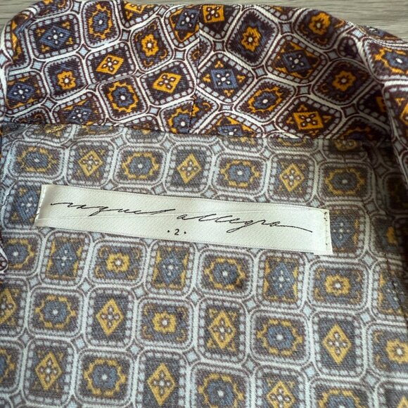 Raquel Allegra Tamara Robe in Gold Finch Size 2 - Picture 6 of 13